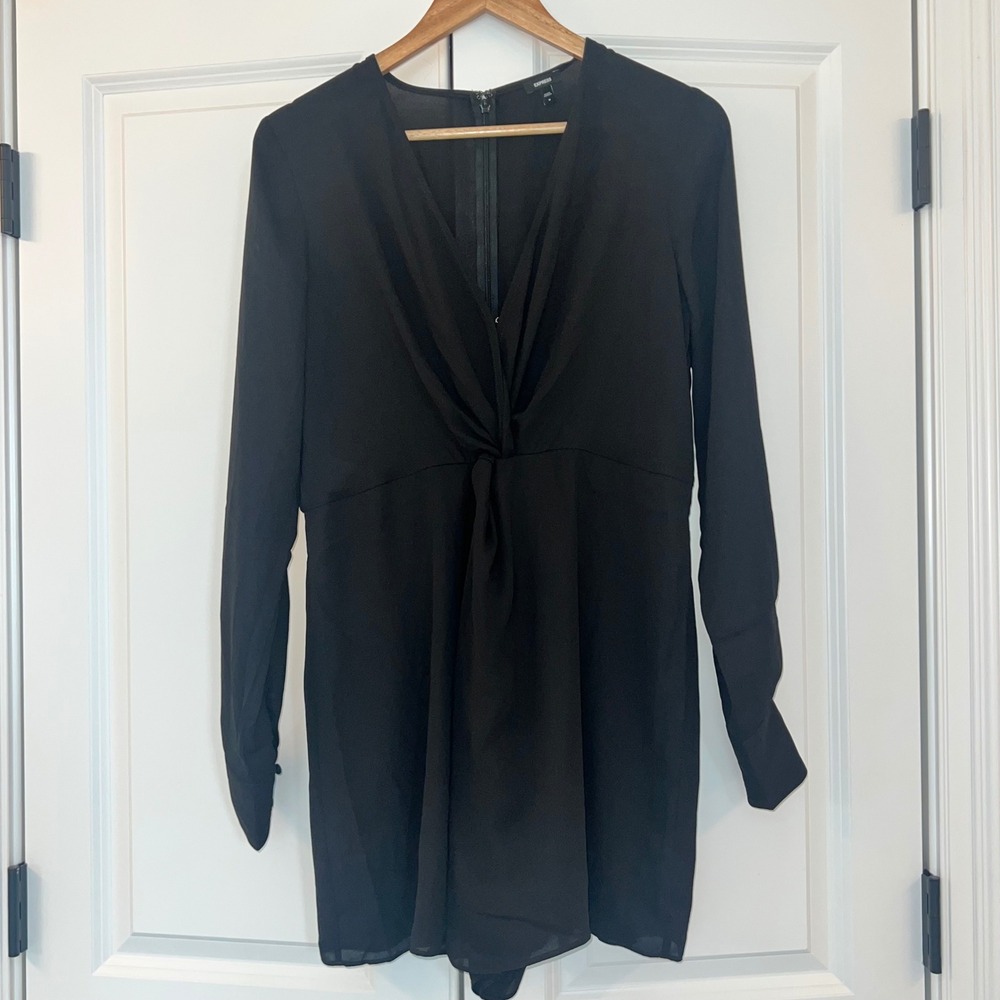 EXPRESS Romper, Black,‎ Long Sleeve, Size M